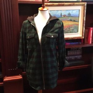 Staccato Flannel Hoodie